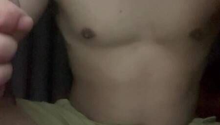 Young man handsome muscle nake body nipped big