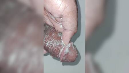 Washing my dick after eating a hairy ass,He cut my dick off his ass