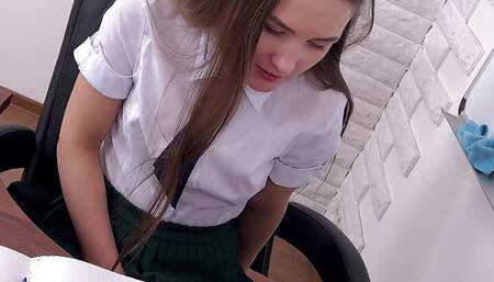 I DREAMED OF FUCKING MYSELF IN THE TEACHER'S OFFICE