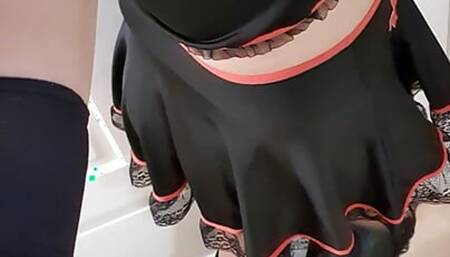 The asian Sissy in western boots