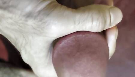 Boy Massage Penis After Milk out