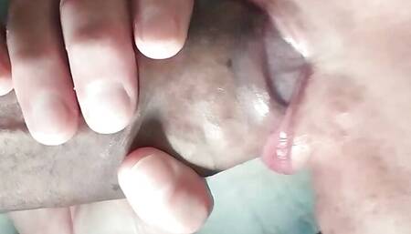 Married woman humiliated with slaps on the face and a big dick forcing entry into her small mouth and shallow throat.