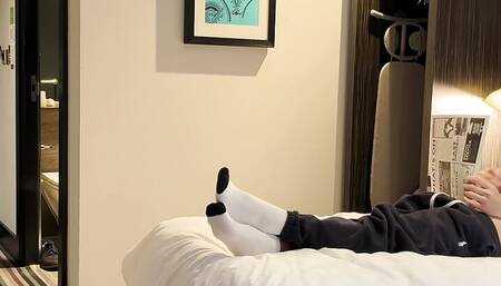 PUBLIC DICK FLASH. I pull out my dick in front of a hotel maid and she agreed to help me cum