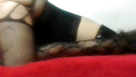 Crossdresser sissy Dildo fuckmachine