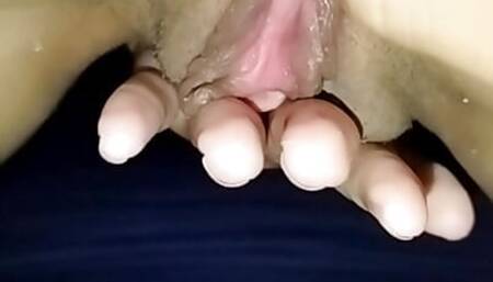 Hot Riding Without a Condom Only on the Skin Using a Buttplug