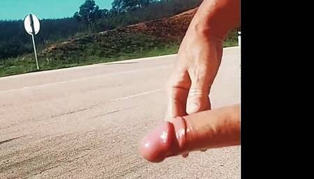Risky Walk On Highway 9