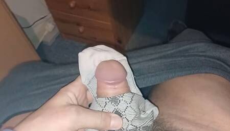 this time with nylon patterned socks