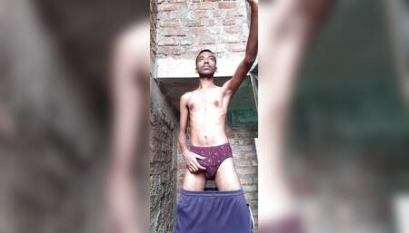 Boy wearing panty first time