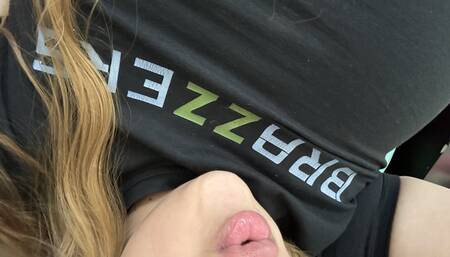 Mother milks her big tits full of milk yummy