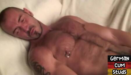 German nympho stud fucked by big dick in tight anal hole