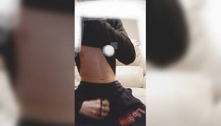Twink hung nudechav reavals all about himself and strips piece by piece of clothing off until bollock show cock dripping