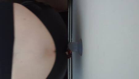 Riding my 10 inch dildo like a sissy slut xx