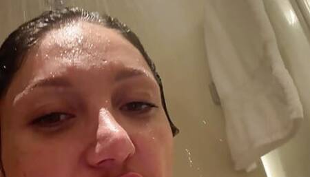 BUSTY Hot MILF gets CAUGHT MASTURBATING and SQUIRTING in the shower