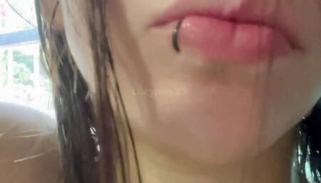 Joi looking out the window masturbating