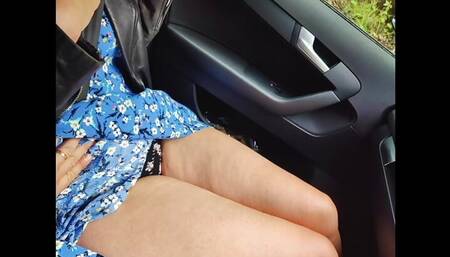 Hot blonde sitting on me and make me cum. Real wife handjob
