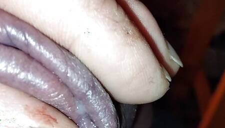Swollen cock + cum