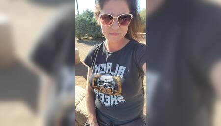 Clit Rubbing Orgasm in the car wash