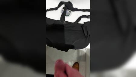 Cumming on two pairs belonging to a guys gf