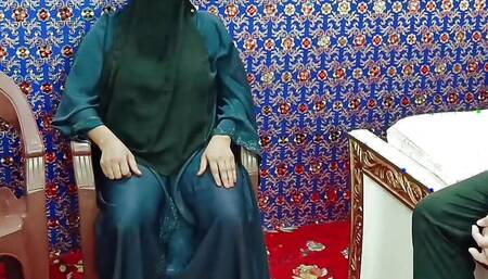 Big Round Boobs Muslim MILF Caught My Dick and She Wants Sex with Me in Waiting Room