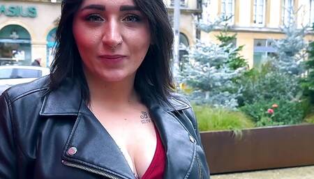 Mathilda, hot chubby hairdresser first time in front of the Jacquie et Michel's camera