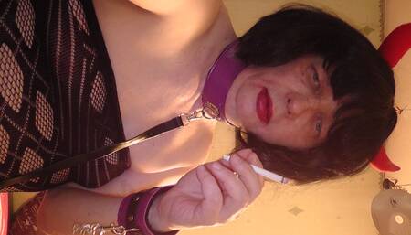 Aunt Svetik smokes cigarettes and mari...one and listens to music.
