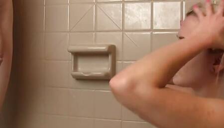 Hairwashing Shower Handjob With Olivia Kassady