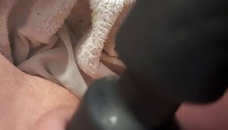 Playing with my pussy with a vibrator
