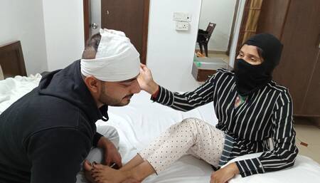 Indian Goddess Devi Slap Her Slave