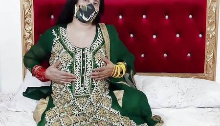 Most Beautiful Hindi Mature Bride Women Sex with Dildo in Wedding Dress