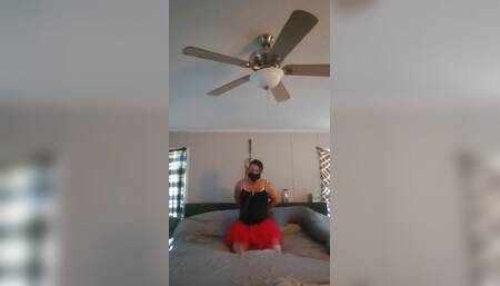 First sissy self bondage video