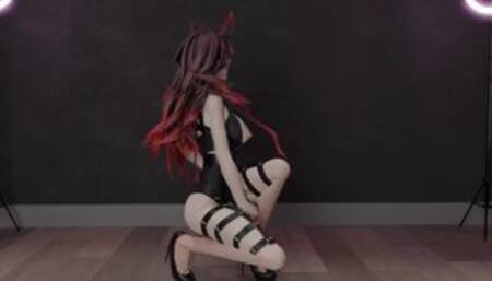 【R18-MMD-4K】Demon Slayer Nezuko 禰豆子 pink cat