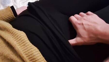 Real Homemade Foreplay in POV - MILF 's Pussy Undressed and Fingered Softly