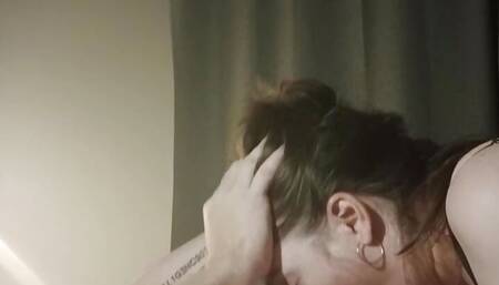 Neighbor shows her blowjob skills