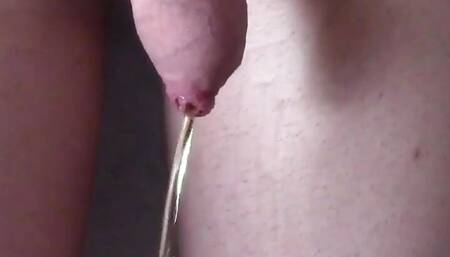 Super-hot Larax pisses in her pink ballet flats in the shower