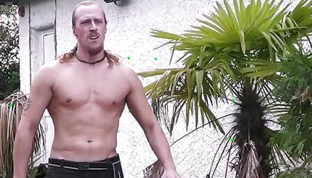 Gorgeous blonde plumper doggy-fucked by stranger