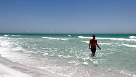 Refreshing Beach Skinny Dip