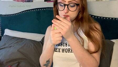 Teasing To Please -- Cigarette Smoking Fetish POV