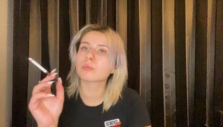 Smoking while looking into your soul