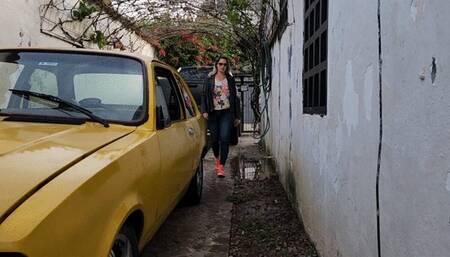 Goddesjoanna pedal pumping on chevette