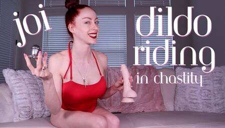 Dildo Riding in Chastity JOI
