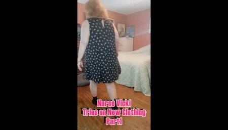 Nurse Vicky Tries on New Clothing and Shoes Part 1 MV4