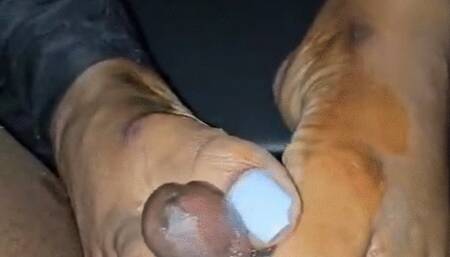 BACKSEAT FOOT JOB FROM YOUR POV BY GODDESSMONAY