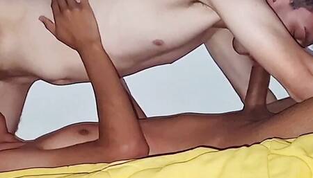 Two Men Doing 69 with Deep Throat