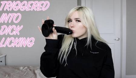Triggered Into Dick Licking