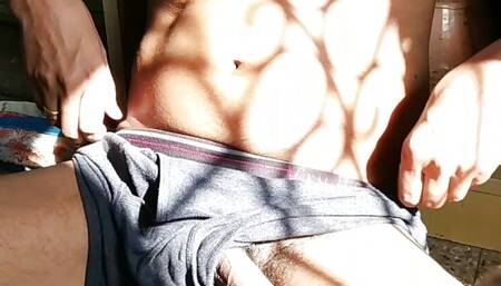 Indian desi boy masturbation and big cock lund show