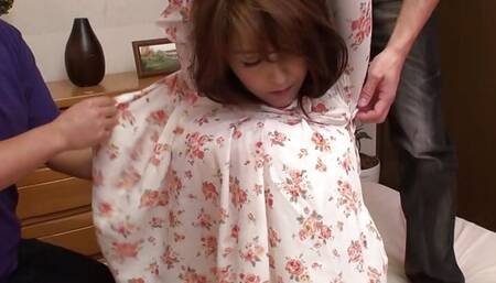 Japanese milf Nao Katou had threesome uncensored.