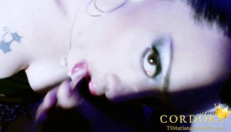 Mariana Cordoba meets up with a fan that desperately wants to suck her cock and have his own cock sucked by Mariana Cordoba