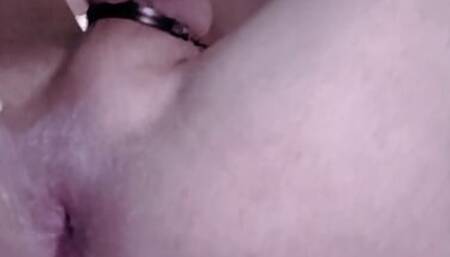 Desperate femboy fingering himself