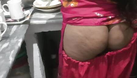 Touch Aunty ass In Kitchen fat Sexy Ass