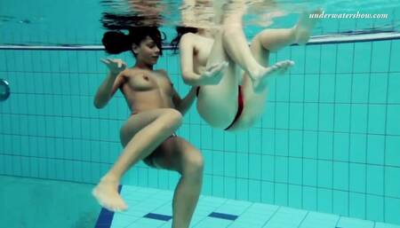 Underwater Show featuring Zlata's nude action